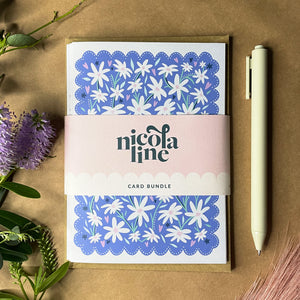 
            
                Load image into Gallery viewer, Floral Celebration Card Bundle - by Nicola Line Design
            
        
