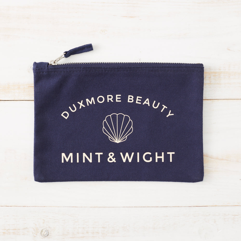Duxmore Beauty x Mint & Wight Zip-up pouch