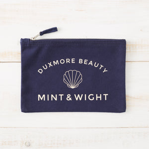 Duxmore Beauty x Mint & Wight Zip-up pouch